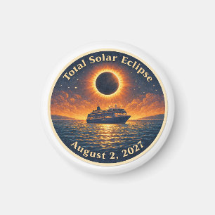 Total solförmörkelse 2 augusti 2027 kryssningsfart magnet