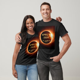 Total solförmörkelse 8 april 2024 Personlig T Shirt