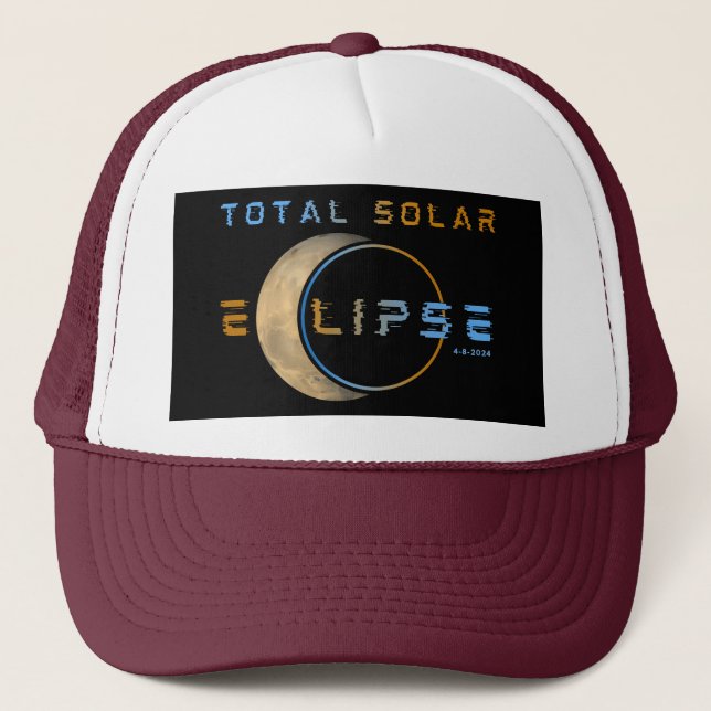 TOTAL SOLFÖRMÖRKELSE 8 APRIL 2024 SOLSYSTEMET KEPS (Framsida)