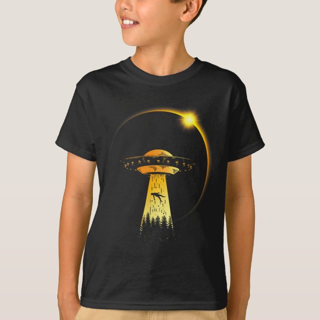 Total solförmörkelse april 8 Design T Shirt (Framsida)