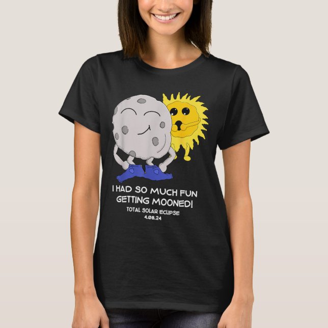 Total solförmörkelse blev månad t shirt (Framsida)