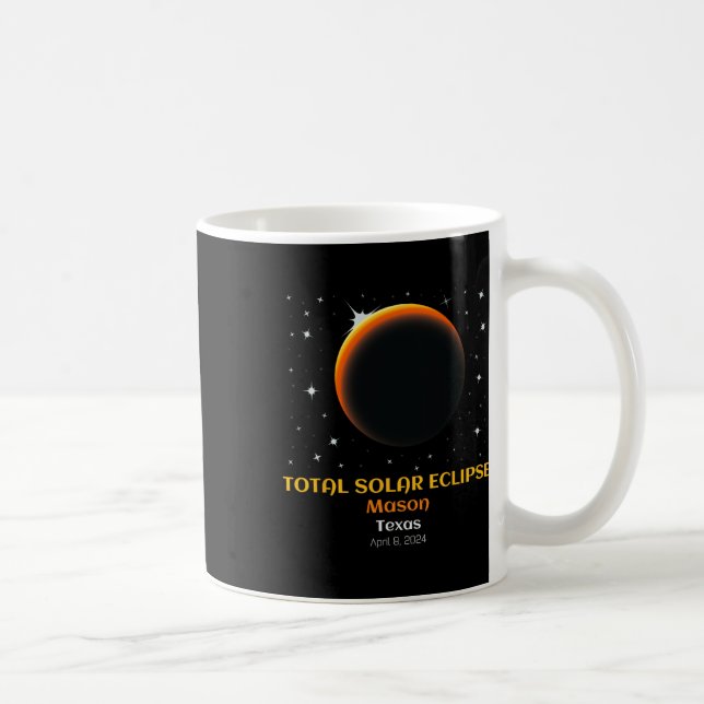 Total solförmörkelse den 8 april  kaffemugg (Höger)