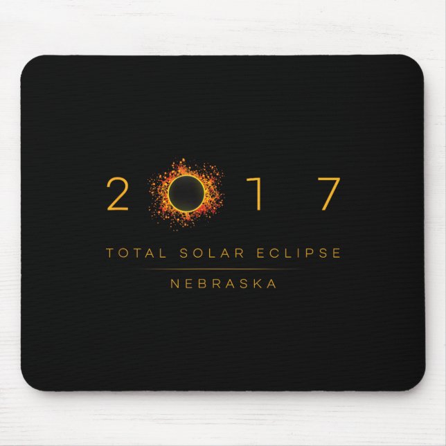 Total solförmörkelse Nebraska 2017 Musmatta (Framsidan)