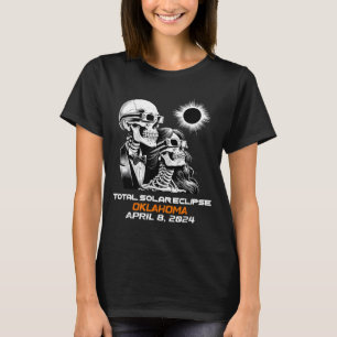 Total solförmörkelse skelett Oklahoma Ok T Shirt