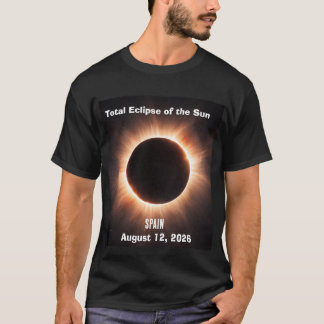 Total solförmörkelse Spanien 12 augusti 2026 T Shirt
