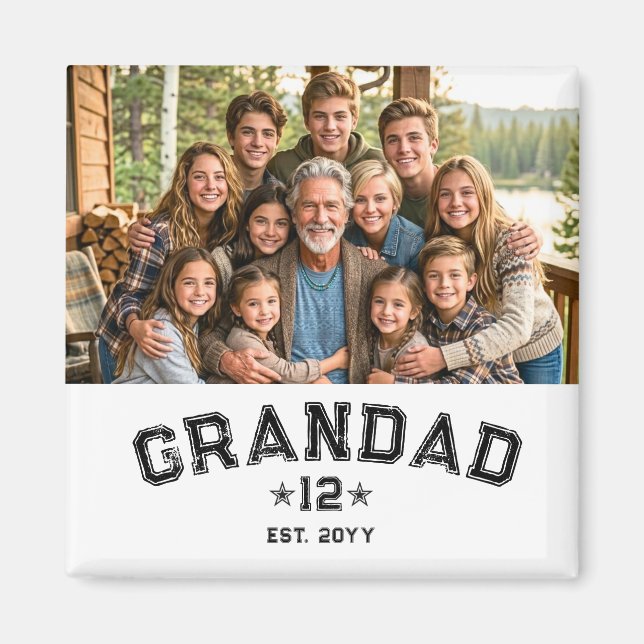 Totala Farfar Farfar Grandad År Legacy Magnet (Framsidan)