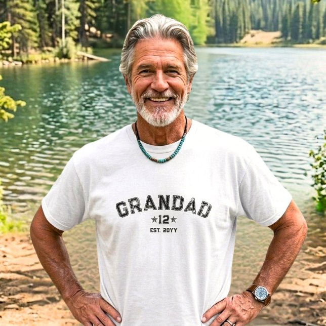 Totala Farfar/Svärmor Svart Universitet Arv År Leg T Shirt (Skapare uppladdad)