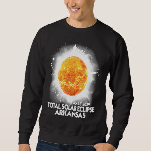Totalitet Arkansas 2024 Total Solförmörkelse Ameri Lång Ärmad Tröja