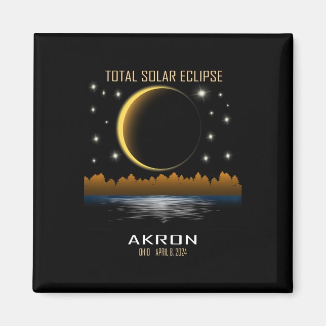 Totalitet för total solenergi 2024 magnet (Framsidan)