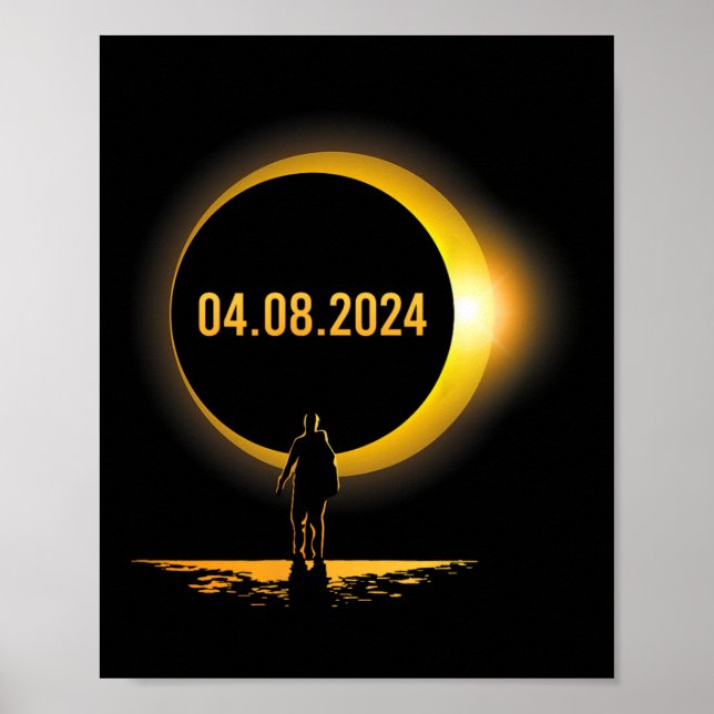 Totality 04 08 24 Funny Total Solar Eclipse 2024 Poster (Framsidan)