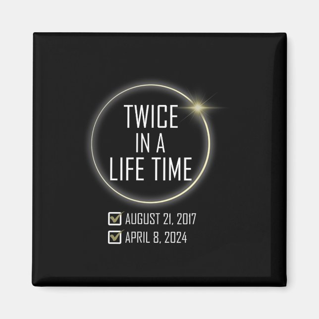 Totality 04 08 24 Total Solar Eclipse 2024 7 Magnet (Framsidan)