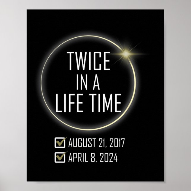 Totality 04 08 24 Total Solar Eclipse 2024 7 Poster (Framsidan)