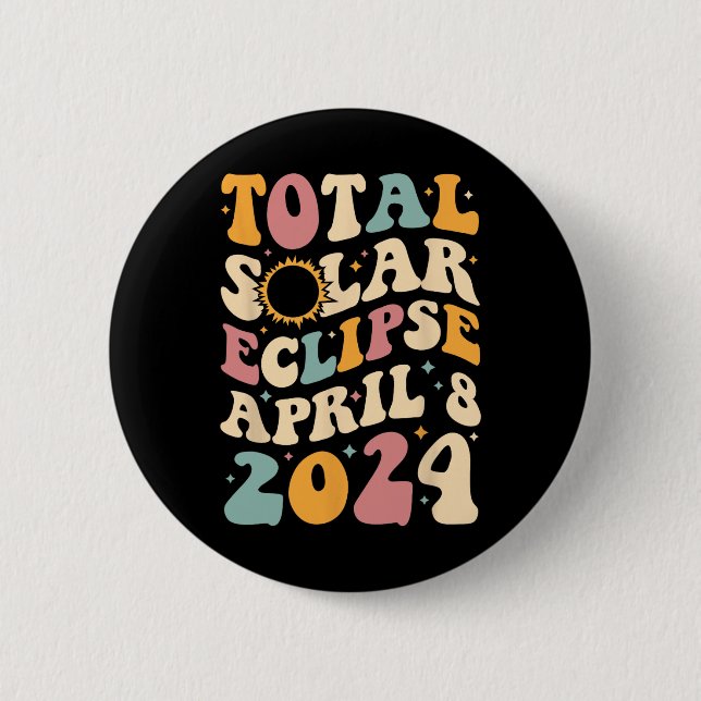 Totality 04 08 24 Total Solar Eclipse 2024 Groovy Knapp (Framsida)