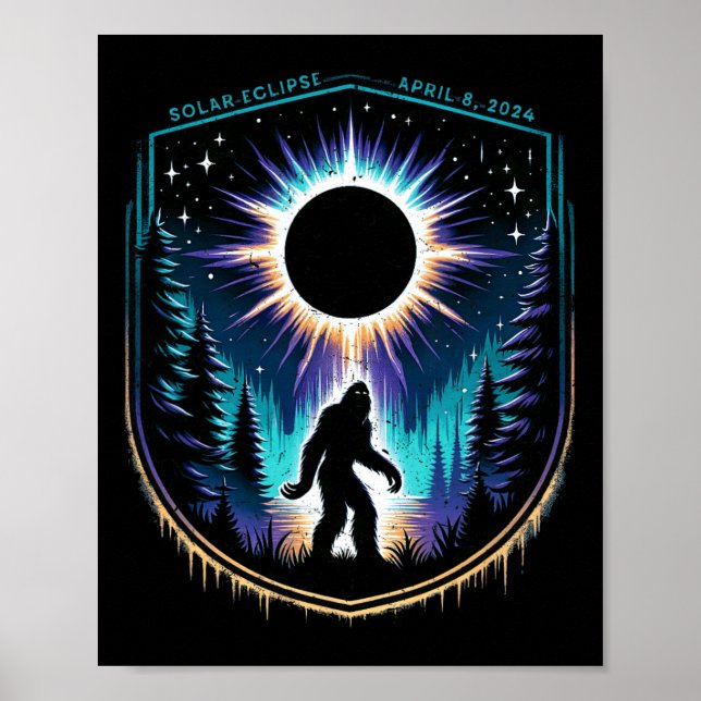 Totality April 8 2024 Total Solar Eclipse 1 Poster (Framsidan)