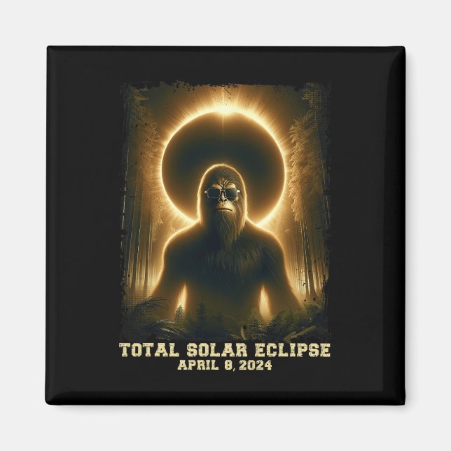 Totality April 8 2024 Total Solar Eclipse Magnet (Framsidan)