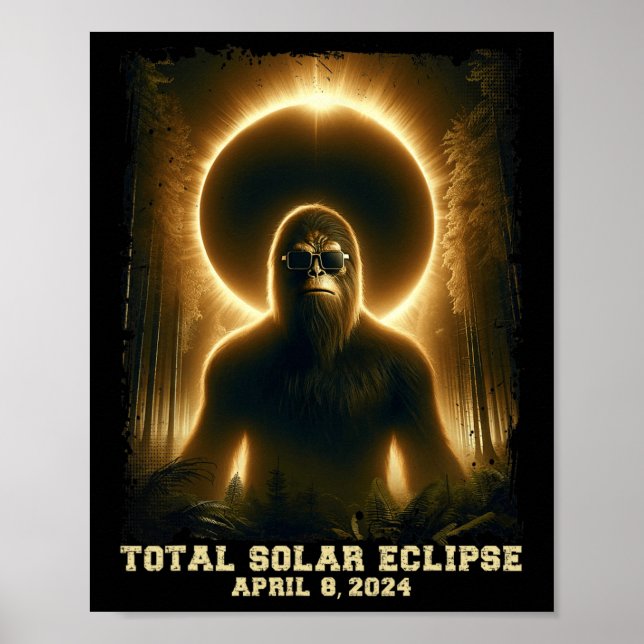 Totality April 8 2024 Total Solar Eclipse Poster (Framsidan)