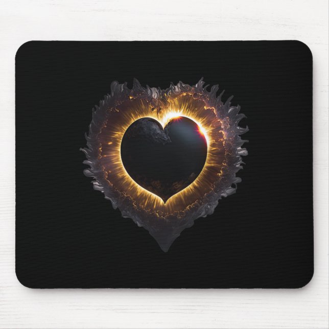 Totality Girls Heart Shape Total Solar Eclipse 202 Musmatta (Framsidan)