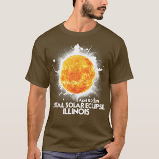 Totality ILLINOIS 2024 Total Solar Eclipse America T Shirt