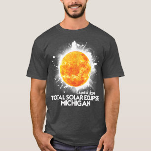Totality Michigan 2024 Total Solar Eclipse America T Shirt