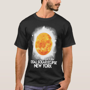 Totality New York 2024 Total Solar Eclipse America T Shirt