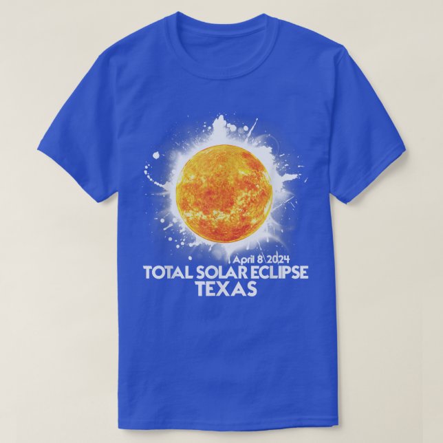 Totality TEXAS 2024 Total Solar Eclipse America T- T Shirt (Design framsida)