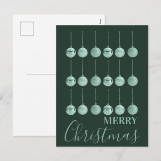 Totally Baubled Christmas Ornament Vector Design Helg Vykort