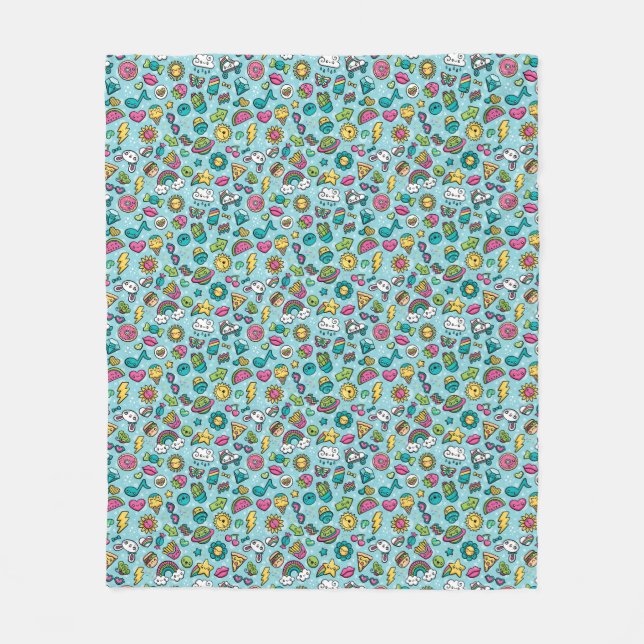 Totally Cute Doodles Fleecefilt (Framsidan)