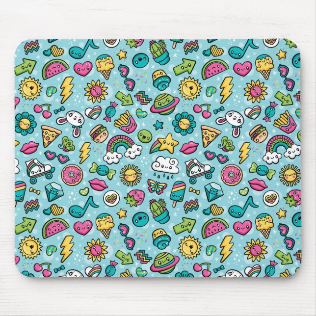 Totally Cute Doodles mousepad Musmatta (Framsidan)