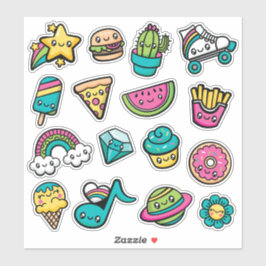 Totally Cute Doodles Vinyl Klistermärken