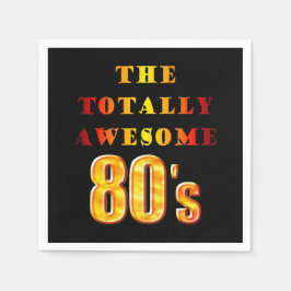 Totally Fantastisk 80 s Cocktail Napkin Pappersservett