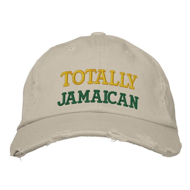 Totally Jamaica Chino Cap Broderad Keps (Framsida)