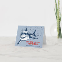 Totally Jaw-some Shark Kids Valentine