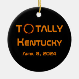 Totally Kentucky 2024 Solar Eclipse Julgransprydnad Keramik