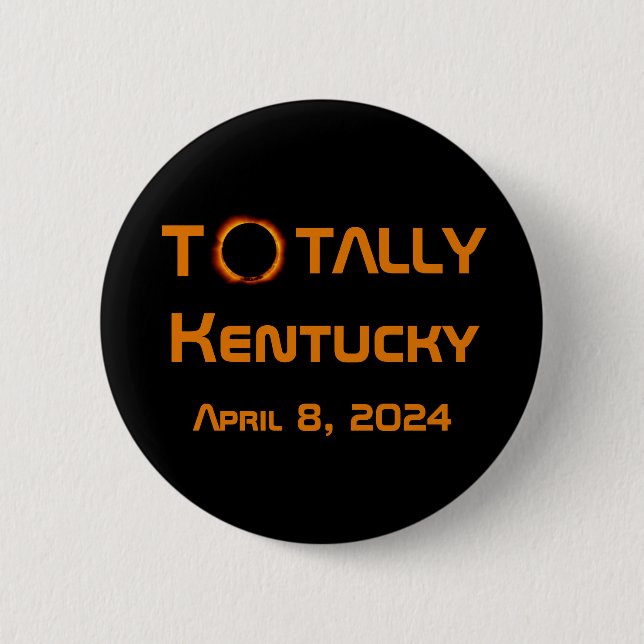 Totally Kentucky 2024 Solar Eclipse Knapp (Framsida)