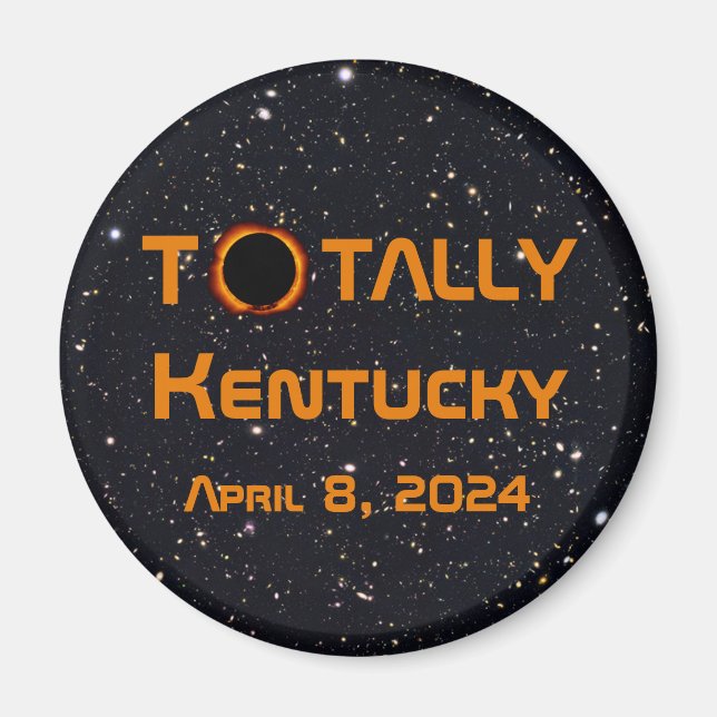 Totally Kentucky 2024 Solar Eclipse Magnet (Framsidan)