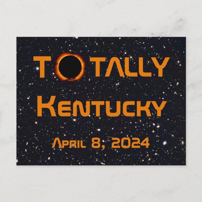 Totally Kentucky 2024 Solar Eclipse Vykort (Framsida)