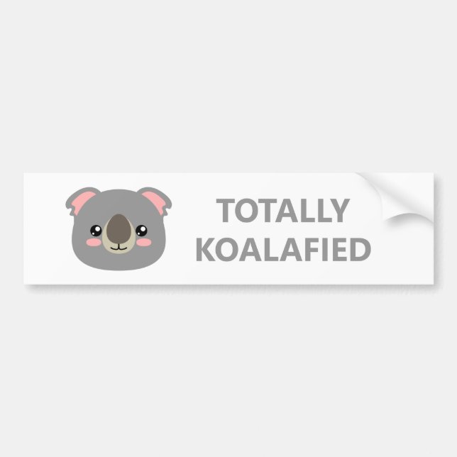Totally Koalafied Bildekal (Framsidan)