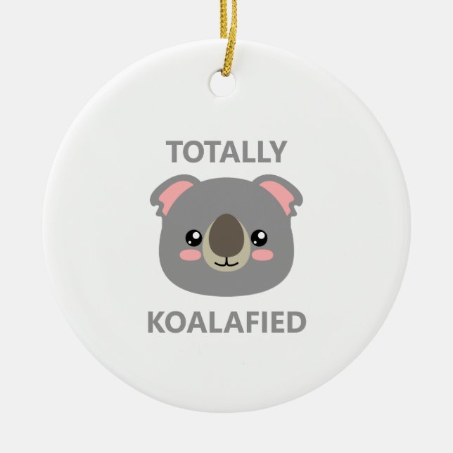 Totally Koalafied Julgransprydnad Keramik (Framsidan)