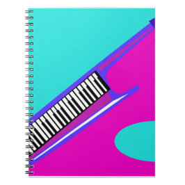 Totally Neon 80's Keytar Anteckningsbok