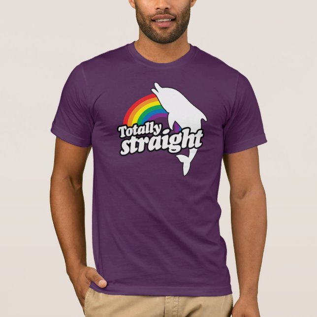 TOTALLY RAK DOLFIN - VIT - (2).png Tee (Framsida)