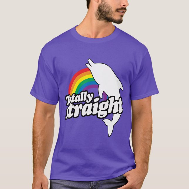 TOTALLY RAK DOLFIN - VIT - (2).png Tee (Framsida)