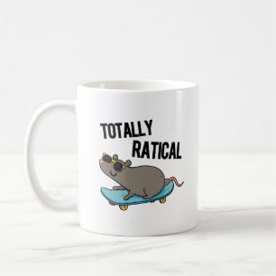 Totally Ratical Funny Råtta Pun Kaffemugg