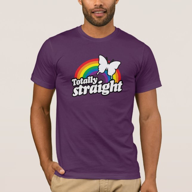 TOTALLY RÄTTER FJÄRIL - VIT - (2).png T Shirt (Framsida)
