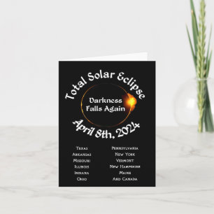 Totalt 2024 fall av eclipse Mörker igen Kort