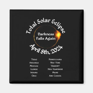 Totalt 2024 fall av eclipse Mörker igen Magnet