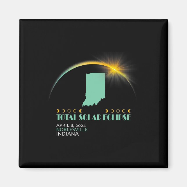 Totalt 2024 Solära Eclipse 2024 040824 Magnet (Framsidan)