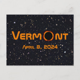Totalt 2024 Solärt Eclipse Vykort