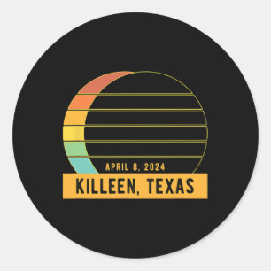 Totalt 2024 solceller i Killeen Texas Runt Klistermärke