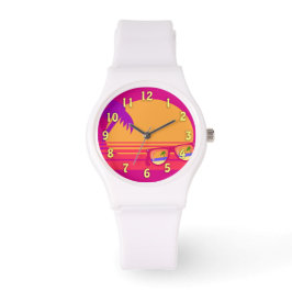 Totalt 80 Fantastisk Neon Sunset Armbandsur