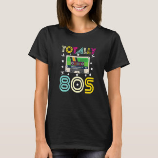 Totalt 80:s Retro Old school Stereo-kassettband T Shirt